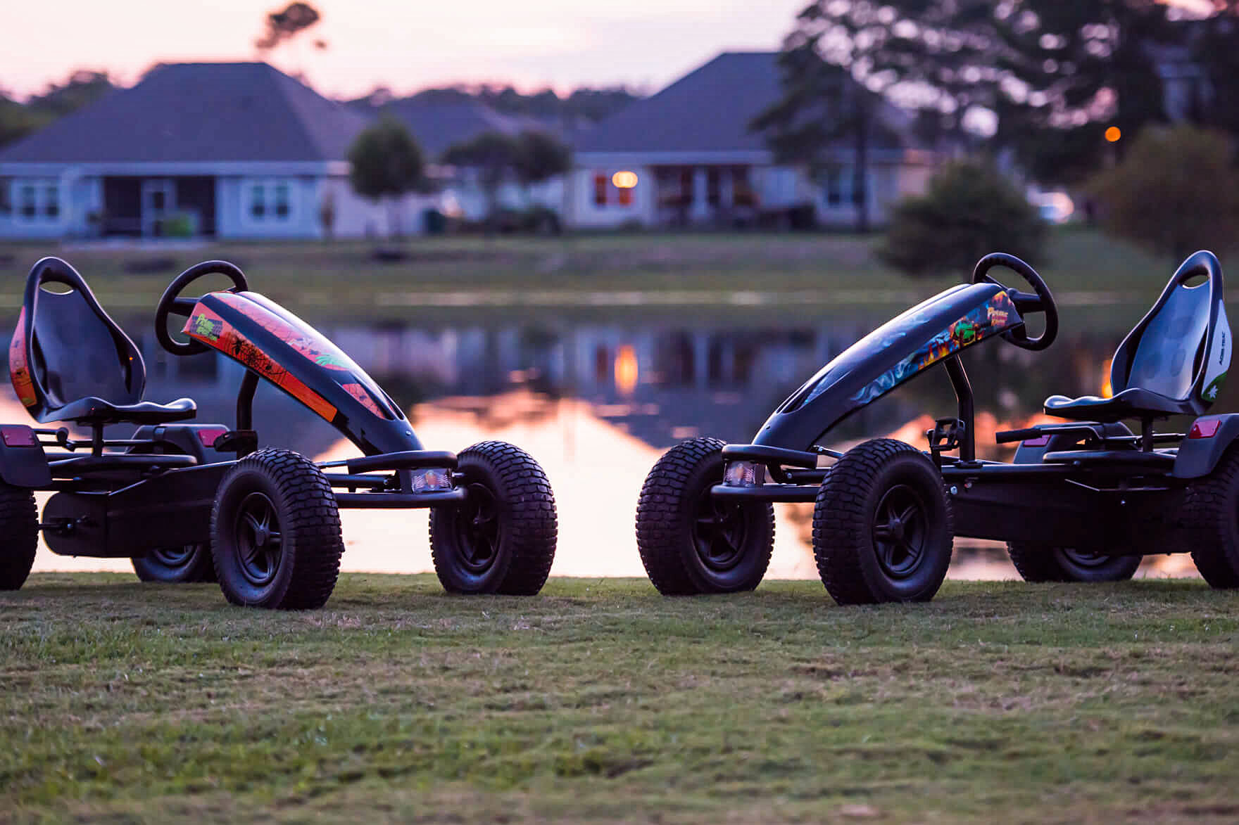 Prime Karts at dusk